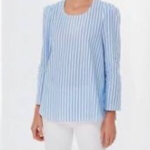 Tuckernuck blue striped Bedford top size XXXL